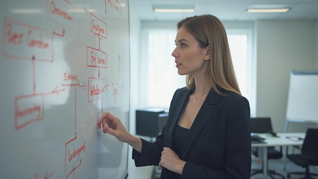 Диаграмма организации информации с связанными узлами и иерархической структурой